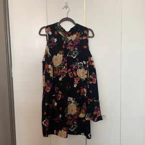 Black and Floral Dress